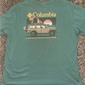 Columbia Men's Teal Graphic Tee
